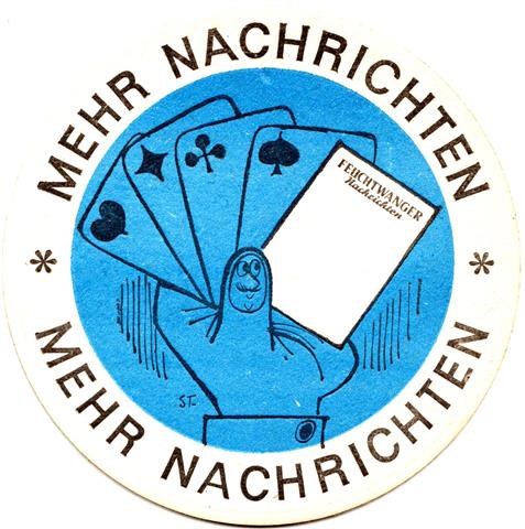 feuchtwangen an-by nachrichten 1b (rund215-kartenspiel-schwarzblau)